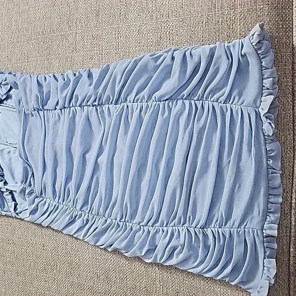 LOVESOME Cocktail Bodycon Mini Dress light Sky blue size small - Picture 6 of 10